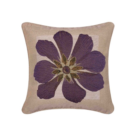 Μαξιλαροθήκη Διακόσμησης Silk Fashion Σενίλ Λουλούδι5 45x45