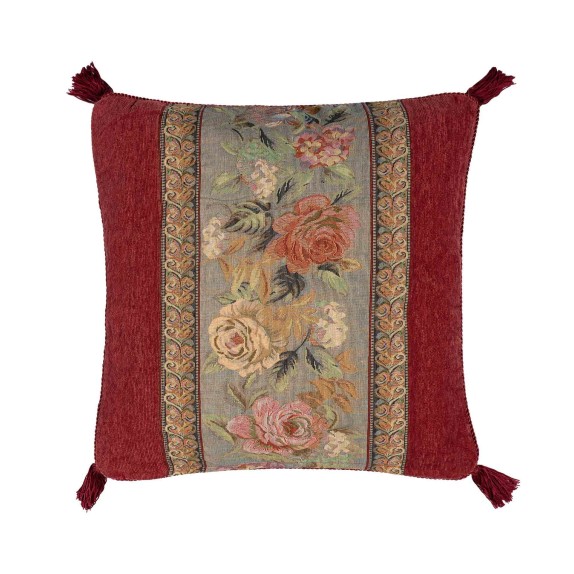 Μαξιλαροθήκη Διακόσμησης Silk Fashion 572 Μπορντώ 45x45