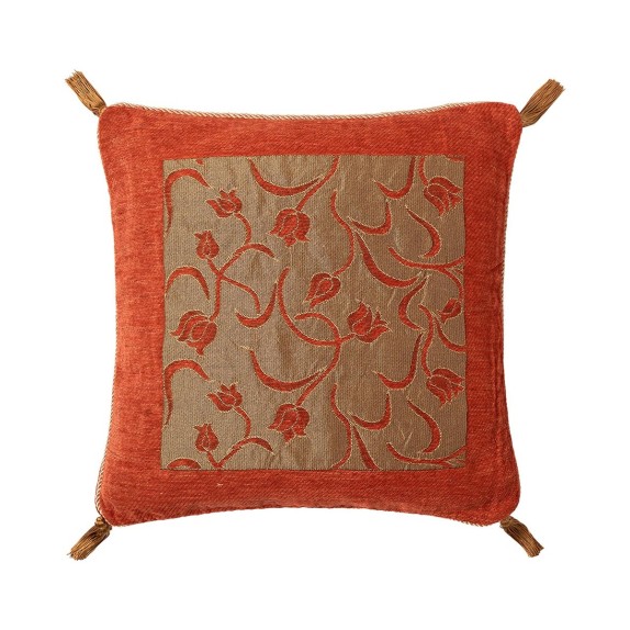 Μαξιλαροθήκη Διακόσμησης Silk Fashion 5178 Πορτοκαλί 45x45