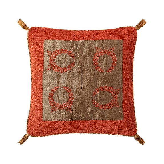 Μαξιλαροθήκη Διακόσμησης Silk Fashion 6416 Πορτοκαλί 45x45