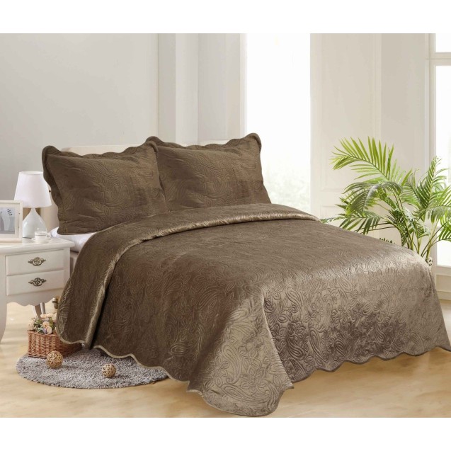 Σετ Κουβερλί Υπέρδιπλο Silk Fashion Supersoft...