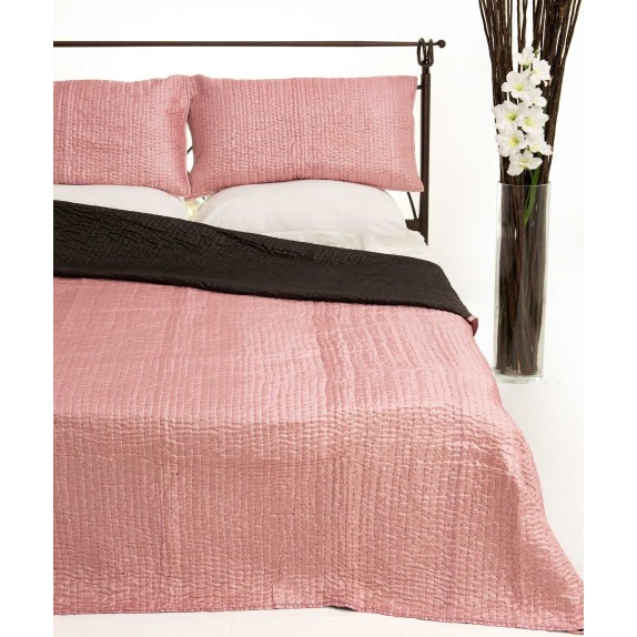 Σετ Κουβερλί Υπέρδιπλο Silk Fashion 6330 Ρόζ 220x240