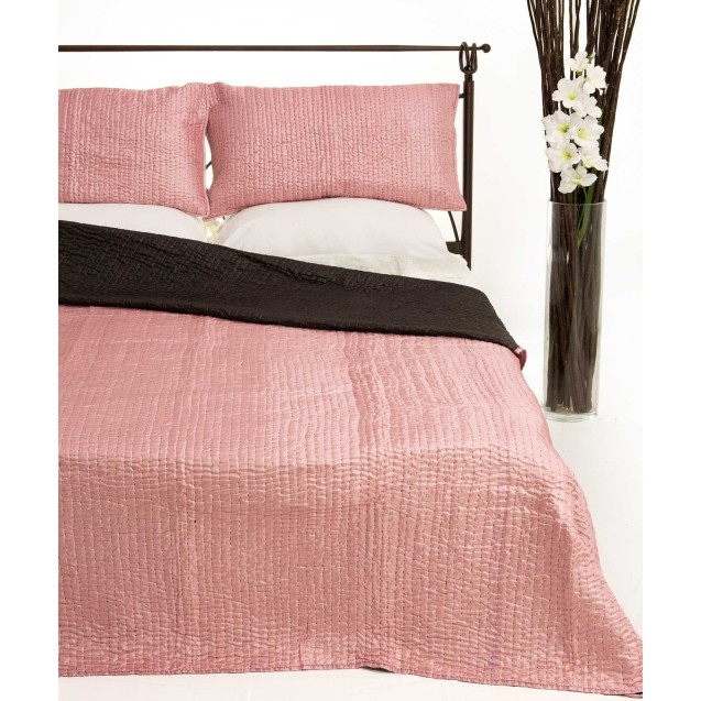 Σετ Κουβερλί Υπέρδιπλο Silk Fashion 6330 Ρόζ...