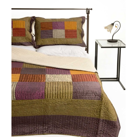 Σετ Κουβερλί Μονό Silk Fashion 6153 Λαδί 160x220