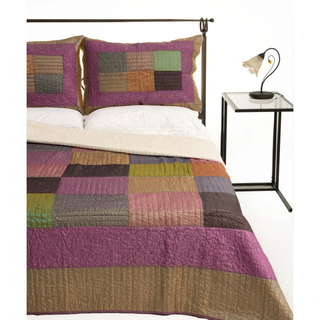 Σετ Κουβερλί Υπέρδιπλο Silk Fashion 6153 Μώβ...