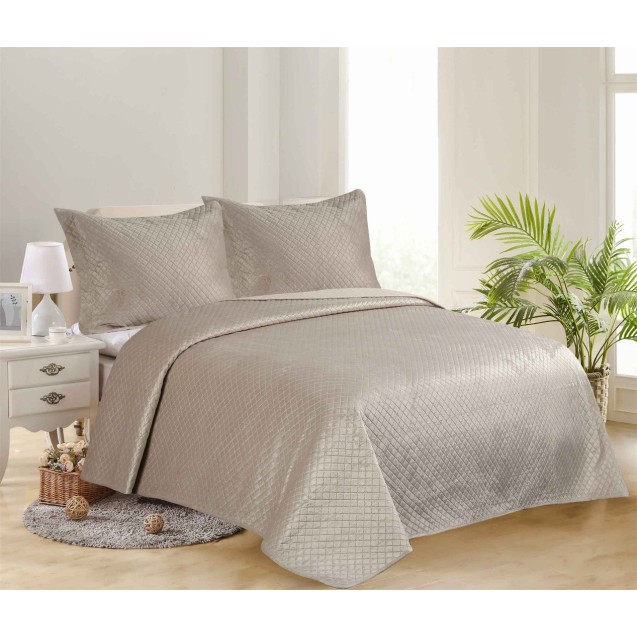 Σετ Κουβερλί Υπέρδιπλο Silk Fashion Supersoft...