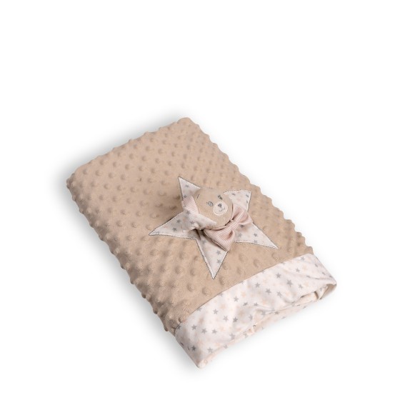 Βρεφική Κουβέρτα Silk Fashion Fsj161001J Μπέζ 75x100