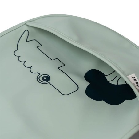 Σετ Σαλιάρα Με Βέλκρο 2 Τεμαχίων Done By Deer Deer Friends Mustard/Green BR75340