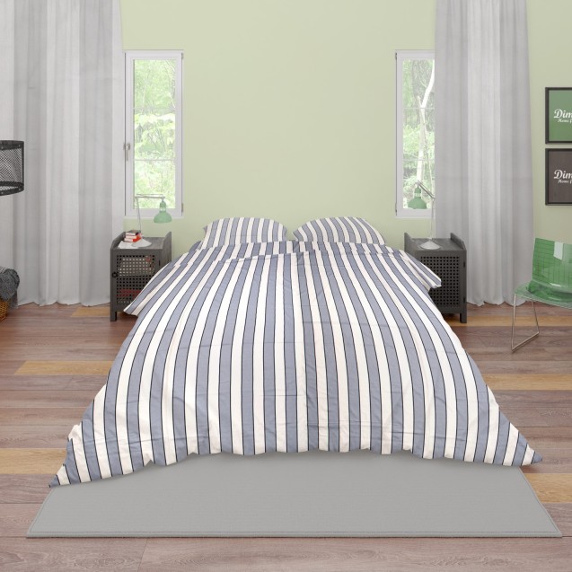 Σετ Σεντόνια Μονά 3 Τεμαχίων Dimcol Navy 158...