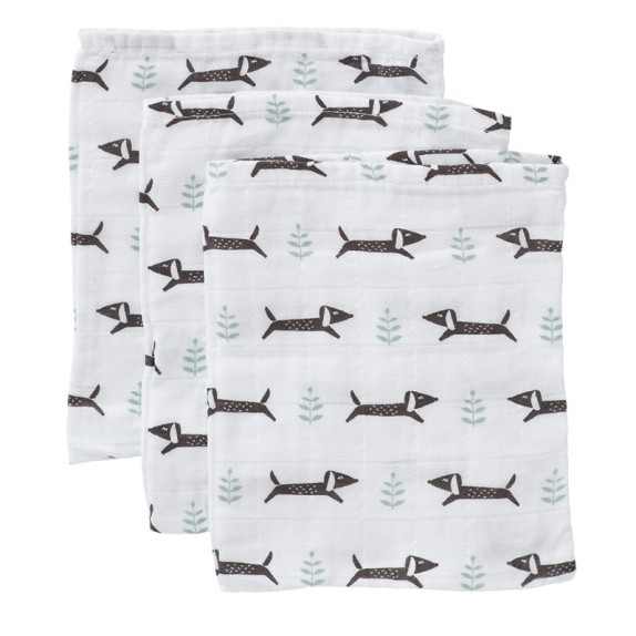 Σετ Πετσετάκια Πλυσίματος 3 Τεμαχίων Fresk Dachsy FR-F112-14