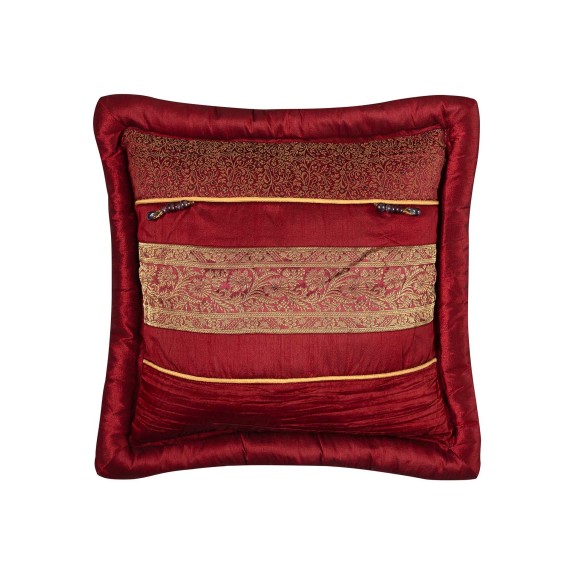 Μαξιλαροθήκη Διακόσμησης Silk Fashion Δάκρυ Μπορντώ 45x45