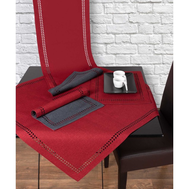 Σουπλά Silk Fashion Bg18 Κόκκινο/Ανθρακί