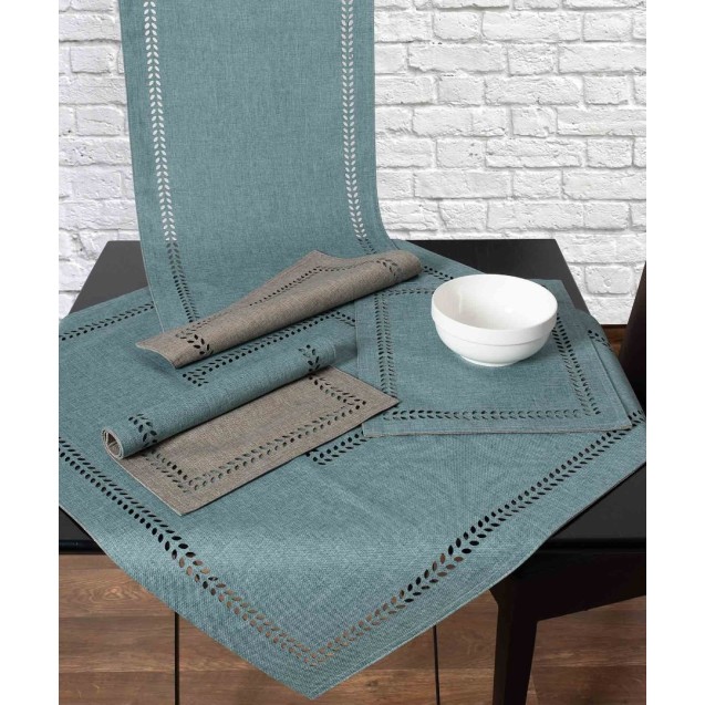 Σουπλά Silk Fashion Bg18 Πετρόλ/Γκρι