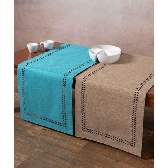 Runner Silk Fashion Bg18 Τυρκουάζ/Άμμου