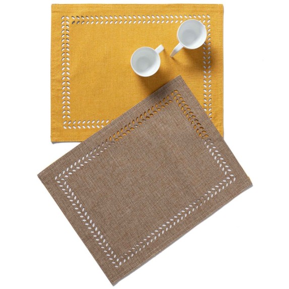 Σουπλά Silk Fashion Κίτρινο/Άμμου 18x35