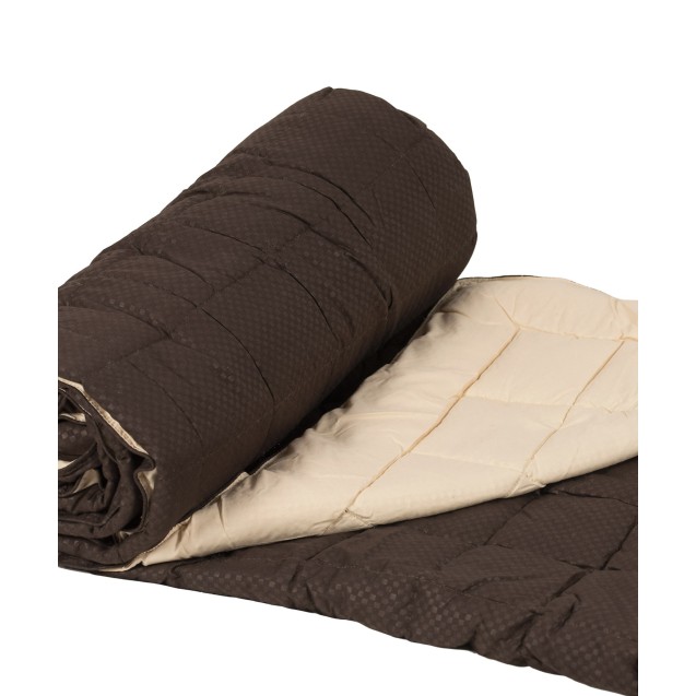 Πάπλωμα Υπέρδιπλο Silk Fashion 11053 Καφέ/Μπέζ...