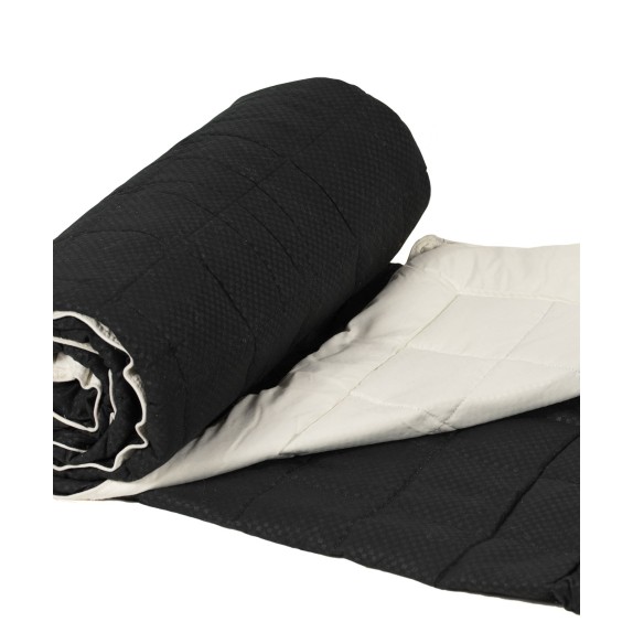 Πάπλωμα Μονό Silk Fashion 11053 Μαύρο/Ivory 160x220