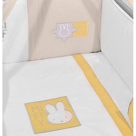 Σετ Προίκας 3 Τεμαχίων Miffy Μπεζ Des. 64