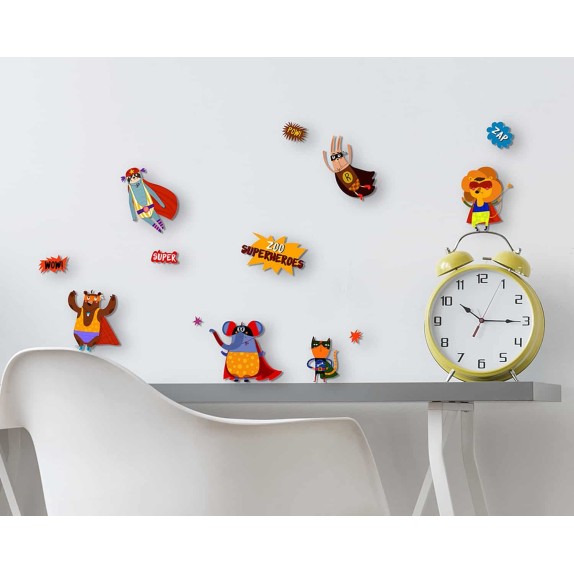 Αυτοκόλλητα 3 επιπέδων Ango Super Heroes 14509