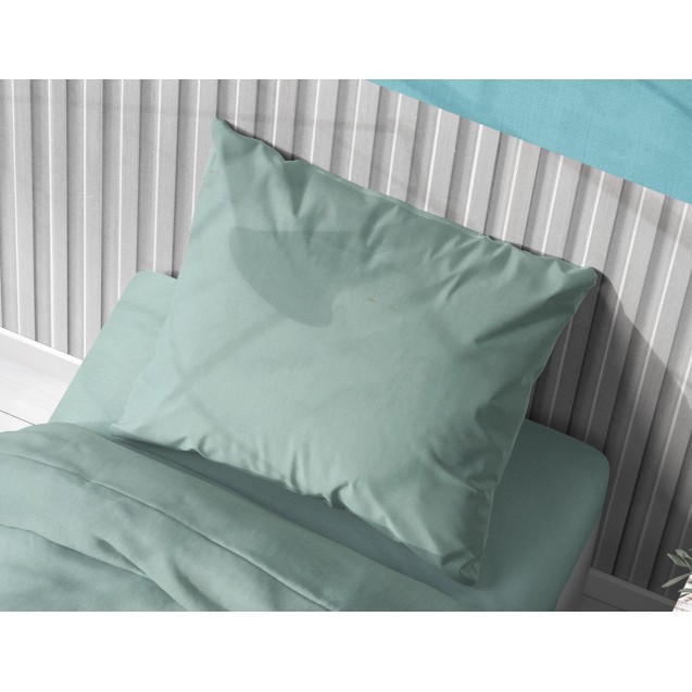 Μαξιλαροθήκη Dimcol Solid 497 Aqua 50x70