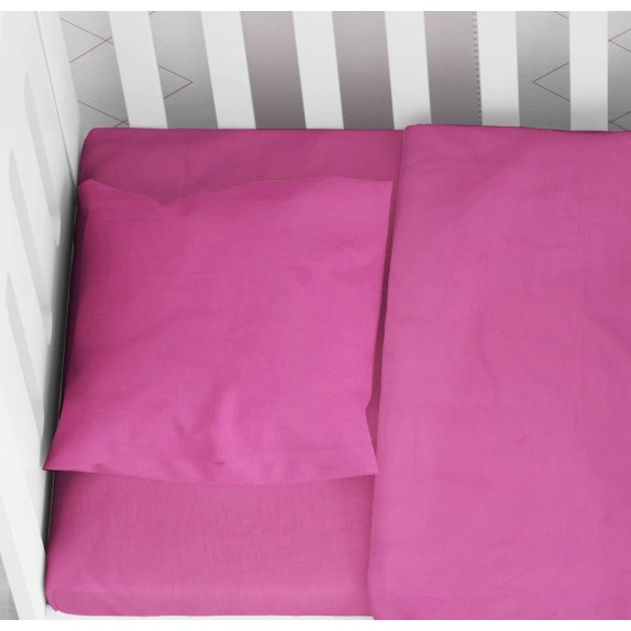 Βρεφική Μαξιλαροθήκη Dimcol Solid 499 Fuchsia 35x45