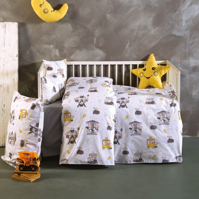 Σετ Σεντόνια Κούνιας 3 Τεμαχίων Sb Home Luna...