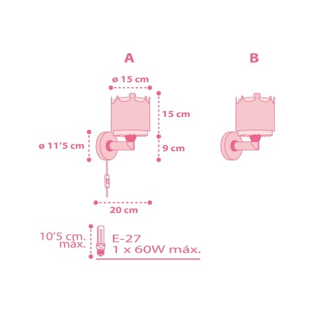 Παιδική Απλίκα Τοίχου Ango Little Queen 61109