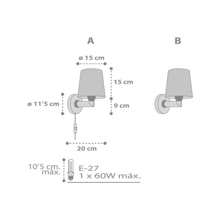 Παιδική Απλίκα Τοίχου Ango Starlight White 82219 B