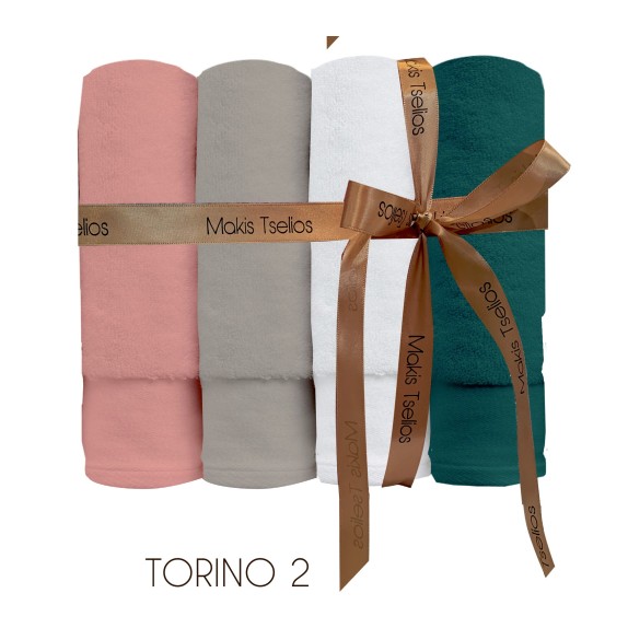 Σετ Πετσέτες Προσώπου 4 Τεμαχίων Makis Tselios Torino 2...