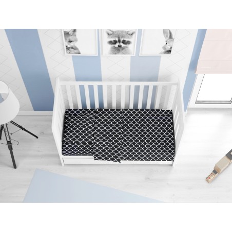 Παπλωματοθήκη Κούνιας Dimcol Windows 175 Dark Blue-White 120x160