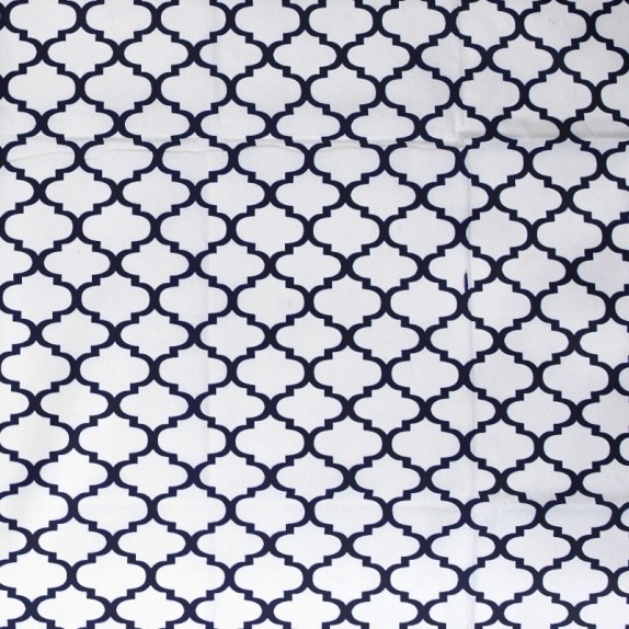 Σεντόνι Λίκνου Dimcol Windows 176 White-Dark Blue 80x110