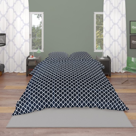 Παπλωματοθήκη Υπέρδιπλη Dimcol Windows 175 Dark...