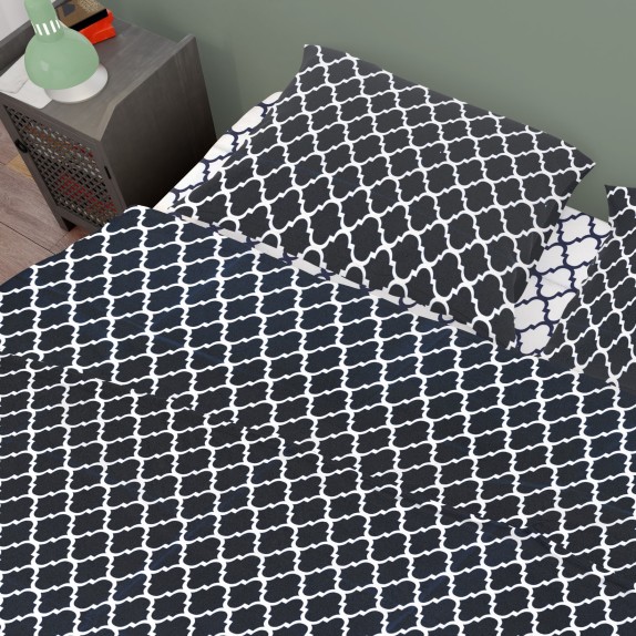 Σετ Σεντόνια Υπέρδιπλα 4 Τεμαχίων Dimcol Windows 177...