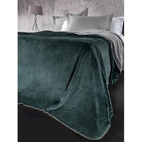 Σετ Κουβέρτα Μονή 2 Τεμαχίων Guy Laroche Velvet Emerald 160x220