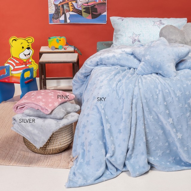 Κουβέρτα Μονή Melinen Starito Silver 160x220