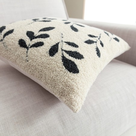 Μαξιλαροθήκη Διακόσμησης Gofis Home Herbal Εκρού/Σκούρο Χακί 705/05 43x43