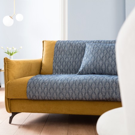 Ριχτάρι Πολυθρόνας Gofis Home Peacock Royal Blue 935-1/01 180x180