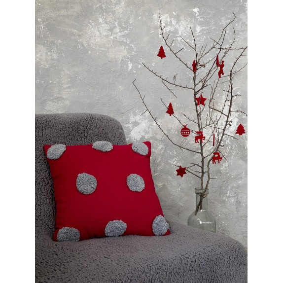 Μαξιλάρι Διακόσμησης Nima Borla Red 45x45
