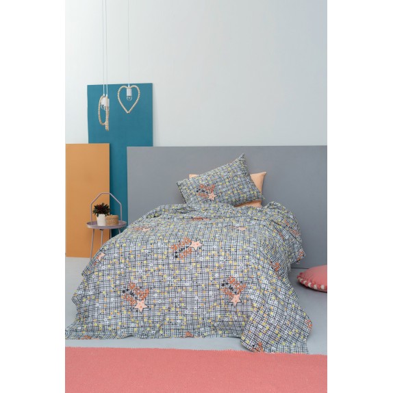 Σετ Σεντόνια Φωσφοριζέ Ημίδιπλα 3 Τεμαχίων Palamaiki...