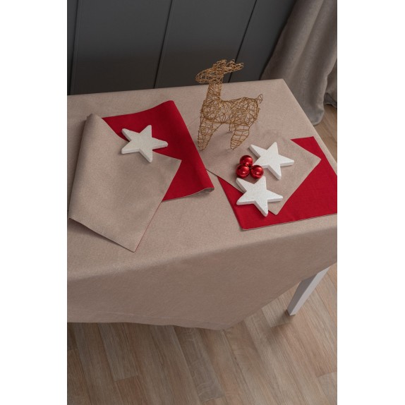 Σετ Σουπλά 2 Τεμαχίων Palamaiki Cd01 Beige 35x45