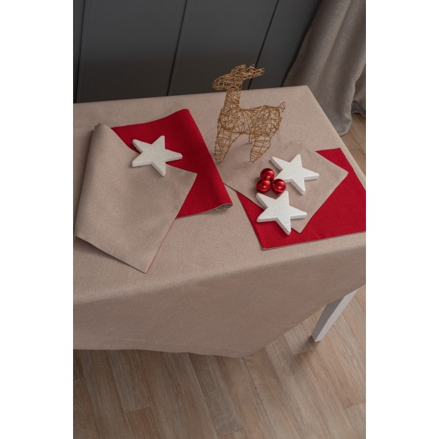 Τραπεζομάντηλο Palamaiki Cd01 Beige 140x180