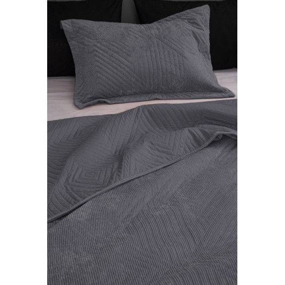 Κουβερλί Υπέρδιπλο Palamaiki Dizza Grey 220x240