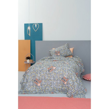 Σετ Παπλωματοθήκη Ημίδιπλη 2 Τεμαχίων Palamaiki Cluster Grey 170x250