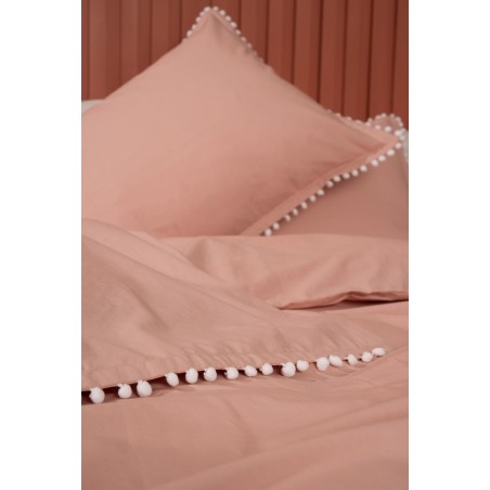 Παπλωματοθήκη Ημίδιπλη Palamaiki Pon-Pon Rose 170x240