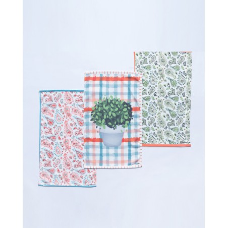 Σετ Πετσέτες Κουζίνας 3 Τεμαχίων Palamaiki Kd1 40x60