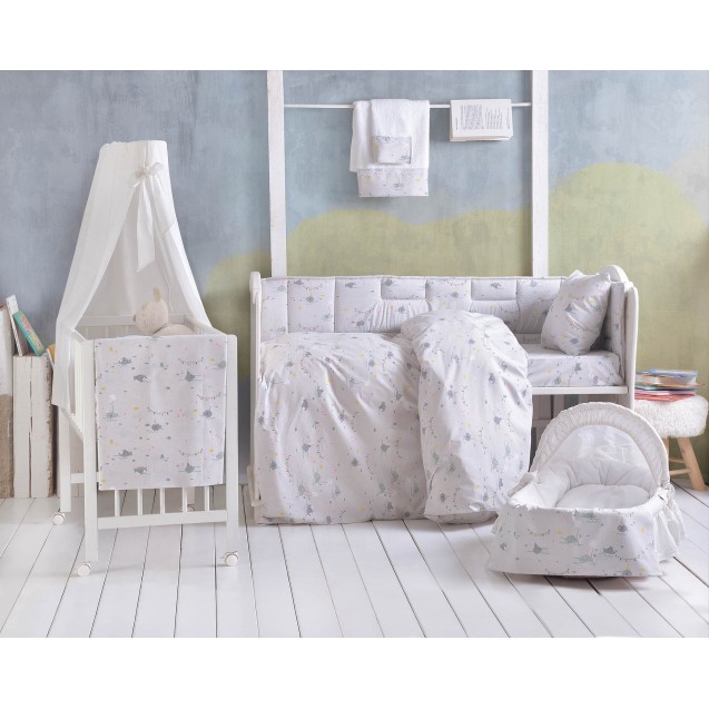 Σετ Σεντόνια Κούνιας 3 Τεμαχίων Rythmos Fouska...