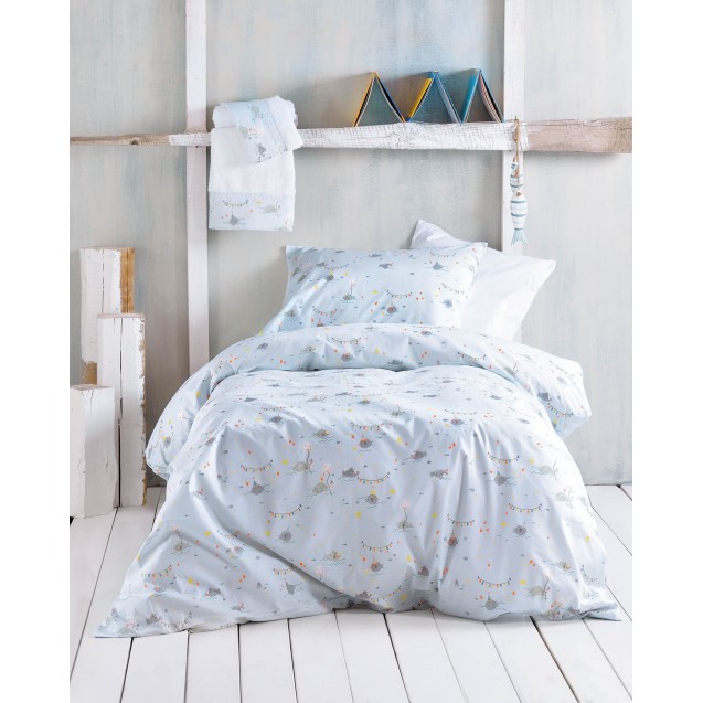 Σετ Παπλωματοθήκη Ημίδιπλη 2 Τεμαχίων Rythmos...