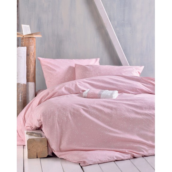 Σετ Σεντόνια King Size 4 Τεμαχίων Rythmos Sirius Ροζ 270x290
