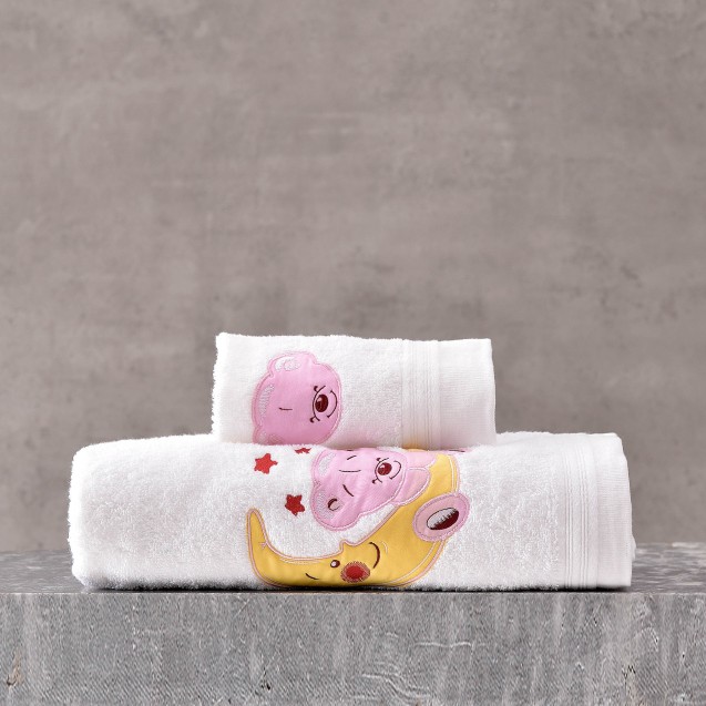 Σετ Πετσέτες 2 Τεμαχίων Rythmos Arturo Ροζ