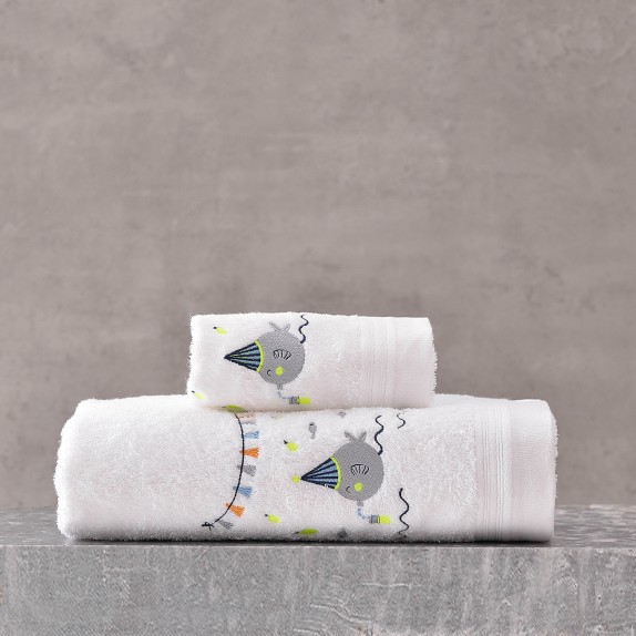 Σετ Πετσέτες 2 Τεμαχίων Rythmos Bubbles Μπλε